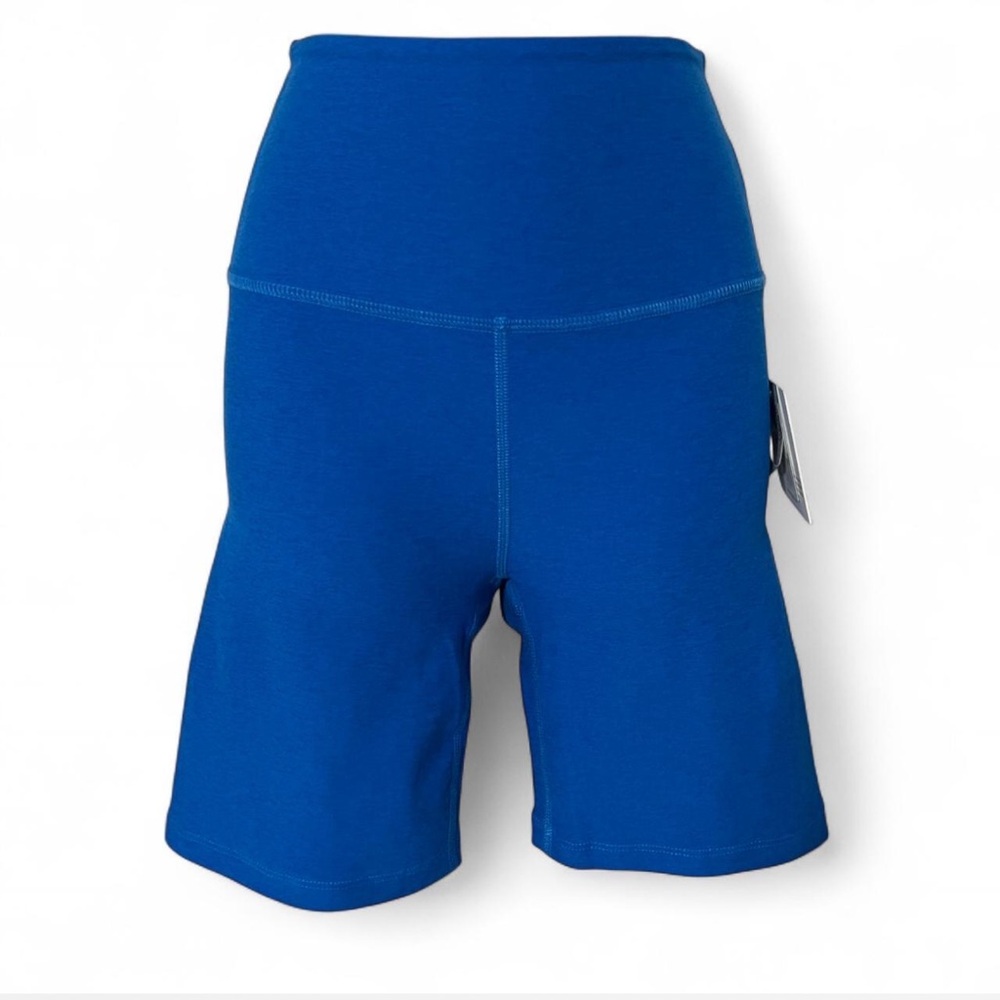 Beyond Yoga Spacedye High Waisted Biker Shorts Blue Size S